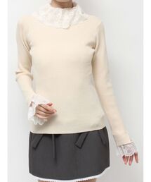 merry jenny | レースリブニット(ニット/セーター)