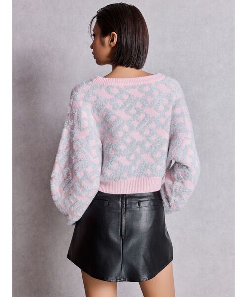 GGチェーンロゴラメニットトップス（ニット/セーター）｜GYDA