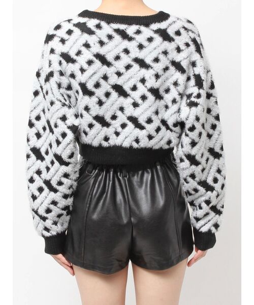 GGチェーンロゴラメニットトップス（ニット/セーター）｜GYDA