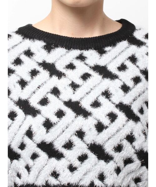 GGチェーンロゴラメニットトップス（ニット/セーター）｜GYDA