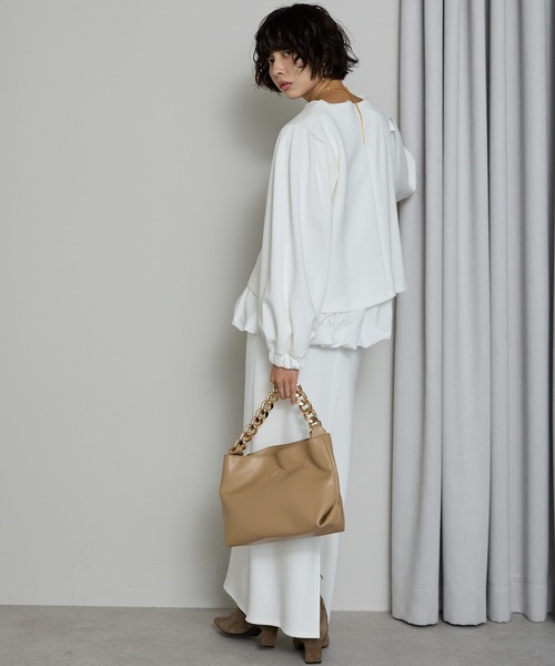 SOTT(ソット)の「【3点set】バルーンタンク&プルオーバー&スカート(アンサンブル・レディース・アイボリー/ブラック・FREE)」の1枚目の写真