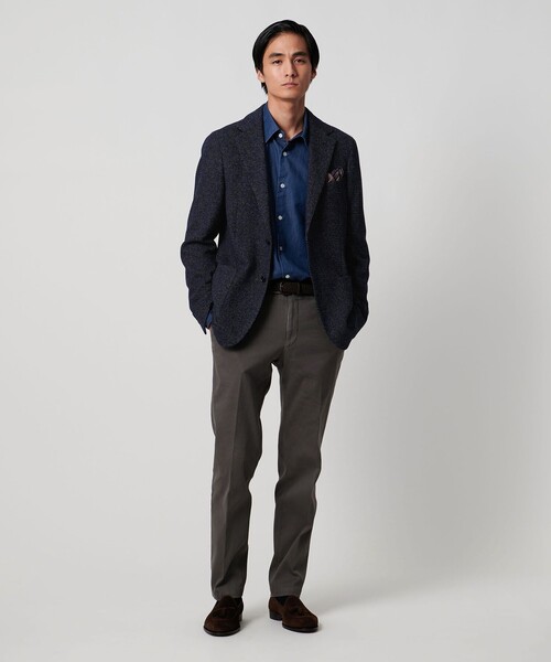 UNITED ARROWS（ユナイテッドアローズ）の「ソフト ハニカム シングル2ボタン テーラードジャケット COMFORT EASY‐MODEL（テーラードジャケット・メンズ・ネイビー・46/48/50）」の2枚目の写真