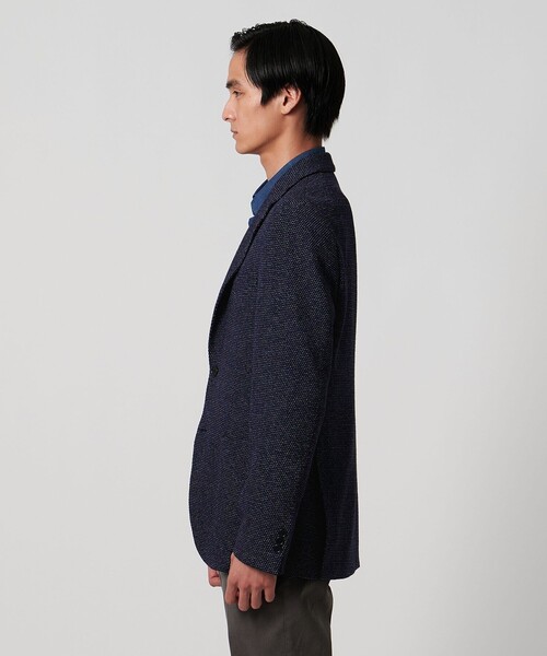 UNITED ARROWS（ユナイテッドアローズ）の「ソフト ハニカム シングル2ボタン テーラードジャケット COMFORT EASY‐MODEL（テーラードジャケット・メンズ・ネイビー・46/48/50）」の4枚目の写真