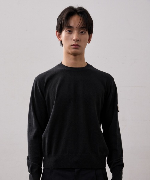 THE CLE(ザクレ)の「SIGNATURE TIGHT KNIT / シグネチャータイトニット【タイト】【ニット】 セーター ニット トップス メンズ(ニット/セーター・メンズ・アイボリー/ブラック・2/1)」の16枚目の写真