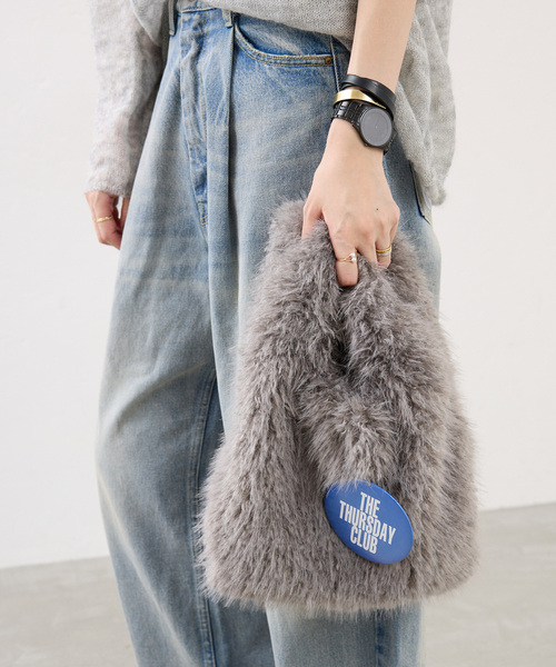 セール】《追加》LETALON MIXFUR SHOPPER25（トートバッグ）｜LE TALON