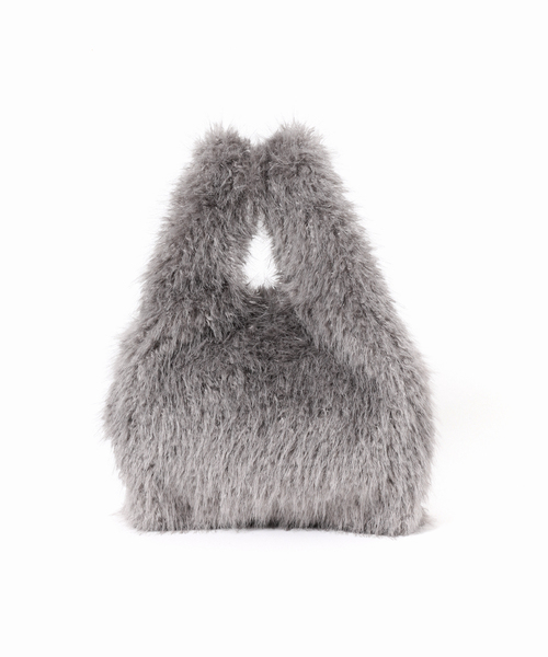 LE TALON(ルタロン)の「《追加》LETALON MIXFUR SHOPPER25(トートバッグ・レディース・アイボリー/チャコールグレー/ブラウン・FREE)」の21枚目の写真