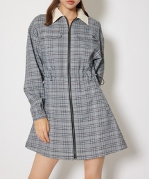 RIENDA GOLF（リエンダゴルフ）の「【RIENDA GOLF】グレンチェックドロストワンピース 秋服 冬服（ワンピース・レディース）」