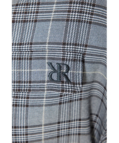 セール】【RIENDA GOLF】グレンチェックドロストワンピース 秋服 冬服