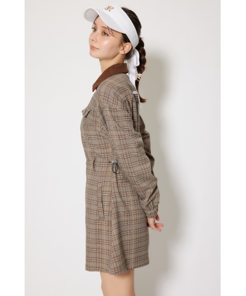 RIENDA GOLF(リエンダゴルフ)の「【RIENDA GOLF】グレンチェックドロストワンピース 秋服 冬服(ワンピース・レディース・ブラック/ブラウン・SMALL/MEDIUM)」の12枚目の写真