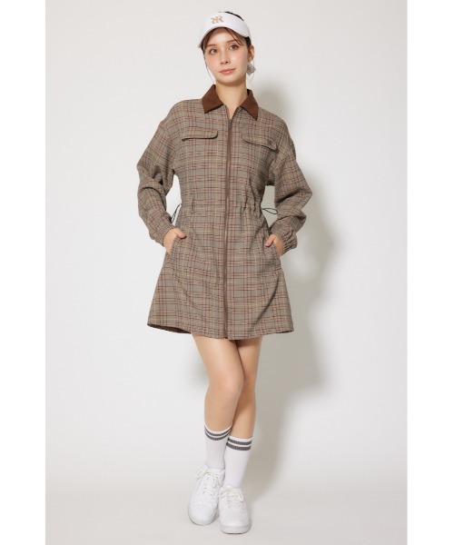 RIENDA GOLF(リエンダゴルフ)の「【RIENDA GOLF】グレンチェックドロストワンピース 秋服 冬服(ワンピース・レディース・ブラック/ブラウン・SMALL/MEDIUM)」の14枚目の写真