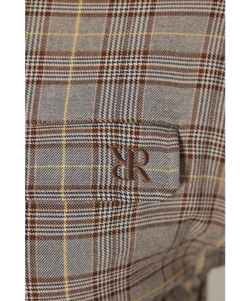 セール】【RIENDA GOLF】グレンチェックドロストワンピース 秋服 冬服