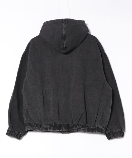 Figments（フィグメンツ）の「オーバーデニムパーカー（デニムジャケット・レディース・ブラック・FREE）」の8枚目の写真