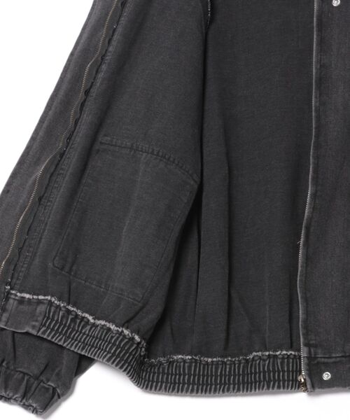 Figments（フィグメンツ）の「オーバーデニムパーカー（デニムジャケット・レディース・ブラック・FREE）」の5枚目の写真