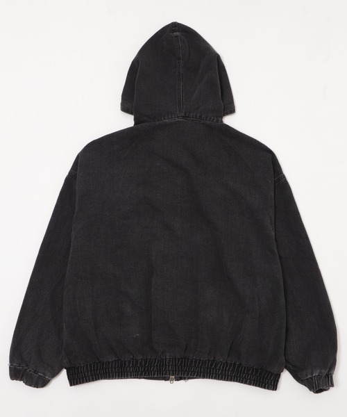 Figments（フィグメンツ）の「オーバーデニムパーカー（デニムジャケット・レディース・ブラック・FREE）」の2枚目の写真