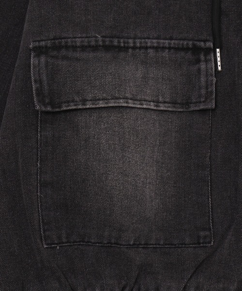 Figments（フィグメンツ）の「オーバーデニムパーカー（デニムジャケット・レディース・ブラック・FREE）」の4枚目の写真