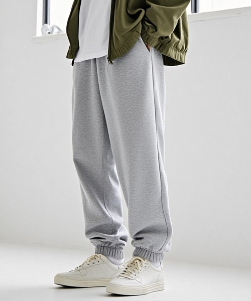 SITRY(シトリー)の「Heavy Weight Sweat Pants/ヘビーウェイト 裏起毛 スウェットパンツ セットアップ対応(スウェットパンツ・メンズ・オートミール/バーガンディー/グレー/ブラック/チャコール・M/L/LL)」の2枚目の写真