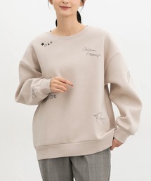 【ハニぽか】裏起毛ゆるロゴトップス
