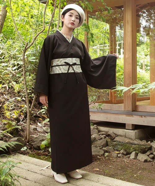 倭物やカヤ（ワモノヤカヤ）の「【倭物やカヤ】倭の晴れ着 帯付きスカート（スカート・レディース・スミクロ/グリーン系その他/ネイビー・FREE）」の8枚目の写真
