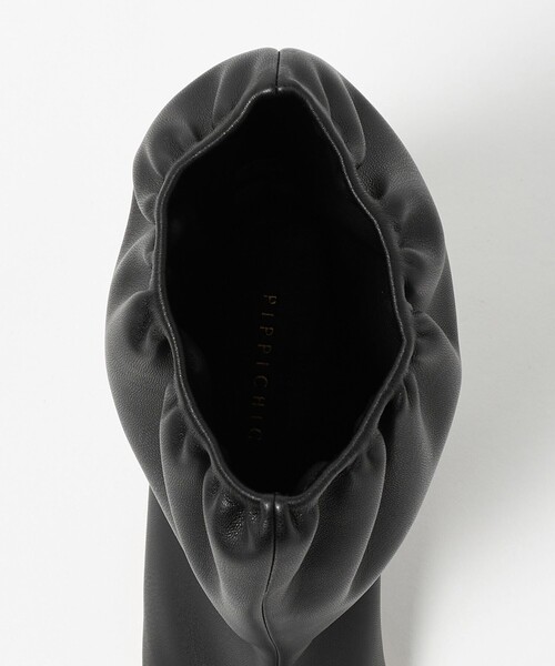 Pippichic(ピッピシック)の「<PIPPICHIC>BALLON フェイクレザー ショートブーツ(ブーツ・レディース・ブラック・37/36/38)」の8枚目の写真