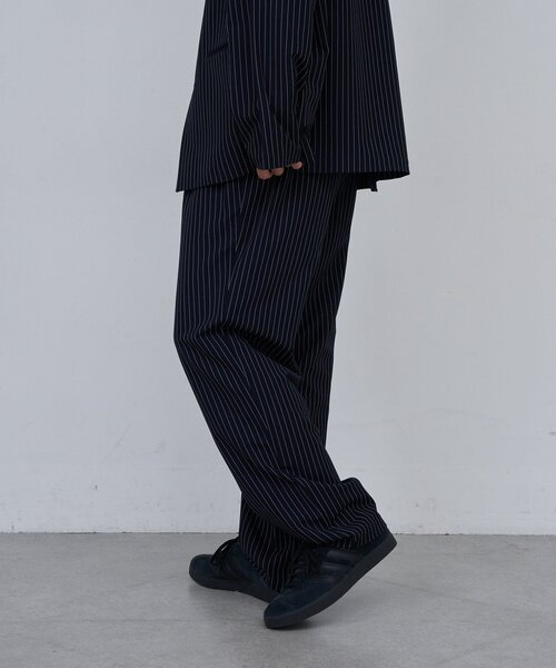 Kastane（カスタネ）の「【セットアップ対応/ユニセックス】BM ストライプパンツ（その他パンツ・レディース・ネイビー/グレー・FREE）」の10枚目の写真