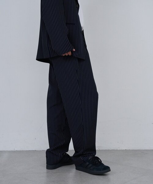 Kastane（カスタネ）の「【セットアップ対応/ユニセックス】BM ストライプパンツ（その他パンツ・レディース・ネイビー/グレー・FREE）」の8枚目の写真