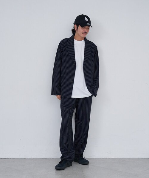 Kastane（カスタネ）の「【セットアップ対応/ユニセックス】BM ストライプパンツ（その他パンツ・レディース・ネイビー/グレー・FREE）」の4枚目の写真