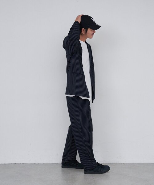 Kastane（カスタネ）の「【セットアップ対応/ユニセックス】BM ストライプパンツ（その他パンツ・レディース・ネイビー/グレー・FREE）」の3枚目の写真