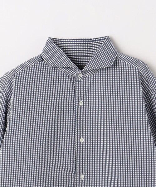 A DAY IN THE LIFE UNITED ARROWS(アデイインザライフユナイテッドアローズ)の「サッカー カッタウェイカラーシャツ‐吸水速乾‐<A DAY IN THE LIFE>(シャツ/ブラウス・メンズ・ネイビー/ホワイト/その他1/ロイヤルブルー・L/S/M/XL)」の18枚目の写真