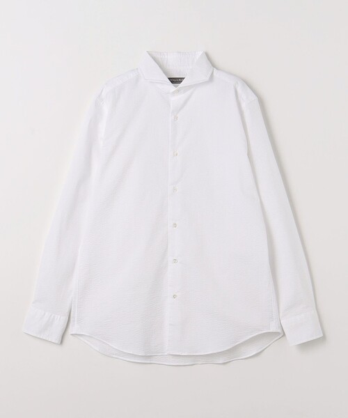 A DAY IN THE LIFE UNITED ARROWS(アデイインザライフユナイテッドアローズ)の「サッカー カッタウェイカラーシャツ‐吸水速乾‐<A DAY IN THE LIFE>(シャツ/ブラウス・メンズ・ネイビー/ホワイト/その他1/ロイヤルブルー・L/S/M/XL)」の20枚目の写真