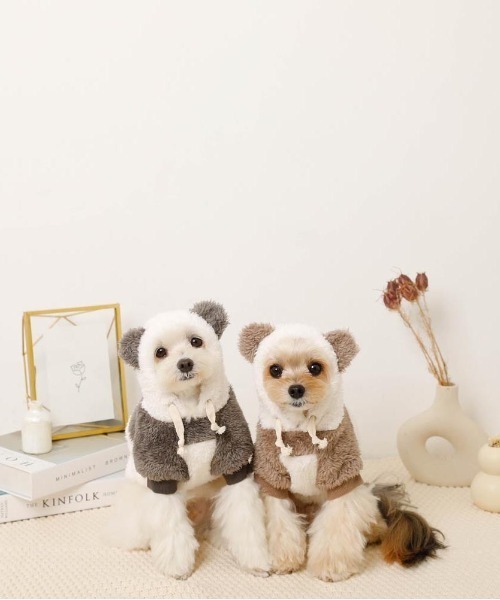 moncheri（モンシェリ）の「パンダさんパーカ―（ペットウェア・レディース・ブラック/モカ・S/M/L/XL）」の6枚目の写真