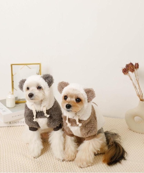 moncheri（モンシェリ）の「パンダさんパーカ―（ペットウェア・レディース・ブラック/モカ・S/M/L/XL）」の7枚目の写真