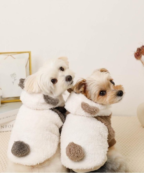 moncheri（モンシェリ）の「パンダさんパーカ―（ペットウェア・レディース・ブラック/モカ・S/M/L/XL）」の8枚目の写真