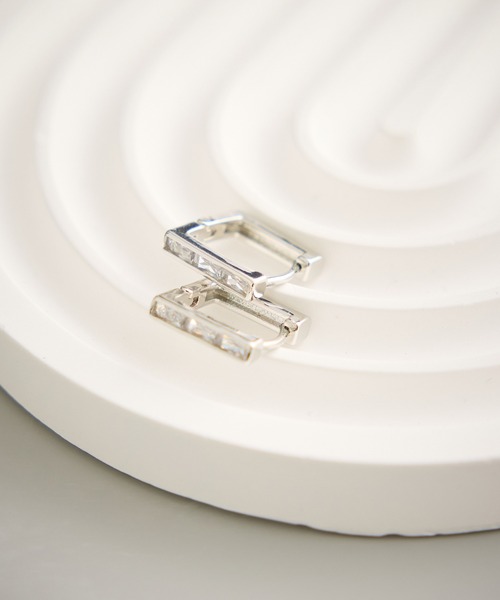 ROPE' PICNIC（ロペピクニック）の「スクエアフープピアス（ピアス（両耳用）・レディース・ゴールド/シルバー・FREE）」の2枚目の写真