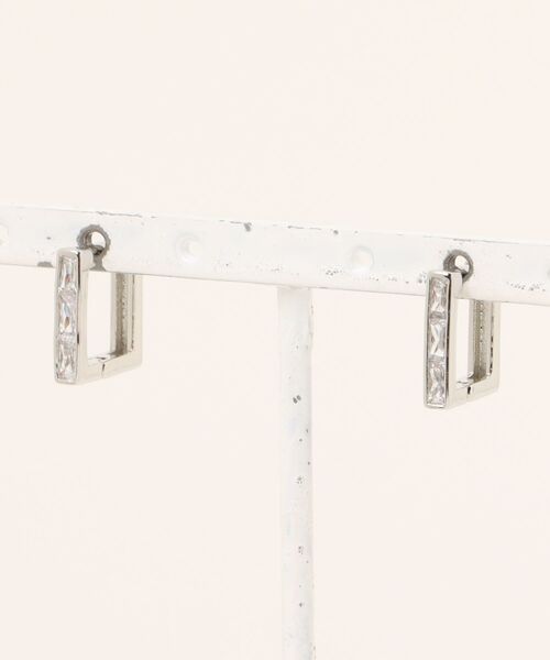 ROPE' PICNIC（ロペピクニック）の「スクエアフープピアス（ピアス（両耳用）・レディース・ゴールド/シルバー・FREE）」の5枚目の写真