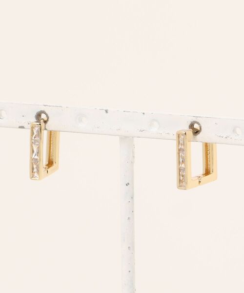 ROPE' PICNIC（ロペピクニック）の「スクエアフープピアス（ピアス（両耳用）・レディース・ゴールド/シルバー・FREE）」の7枚目の写真