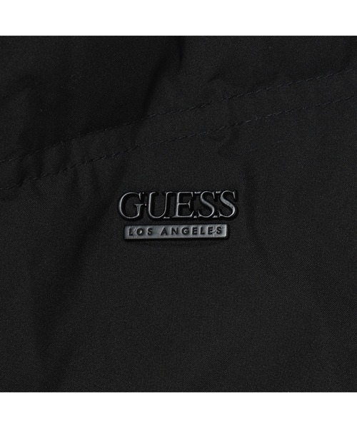 Guess（ゲス）の「UNI Hooded Long Down Jacket ダウンジャケット（ダウンジャケット/コート・メンズ・ブラック・MEDIUM/LARGE/SMALL）」の4枚目の写真