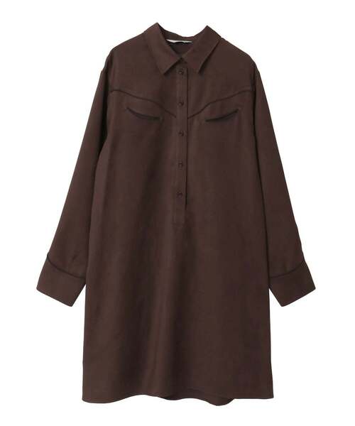 A_（エース）の「【A_/エース】スウェード調ワンピース（ワンピース・レディース・キャメル/ブラウン・FREE）」の18枚目の写真