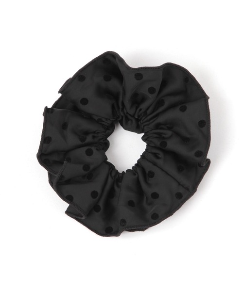 GLOBAL WORK（グローバルワーク）の「ドットシュシュ/600823（その他ヘアアクセサリー・レディース・オフホワイト/ブラック/ダークブラウン・FREE）」の2枚目の写真