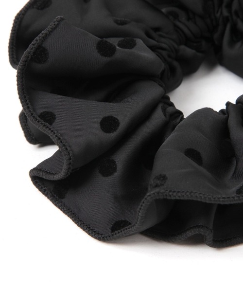 GLOBAL WORK（グローバルワーク）の「ドットシュシュ/600823（その他ヘアアクセサリー・レディース・オフホワイト/ブラック/ダークブラウン・FREE）」の4枚目の写真
