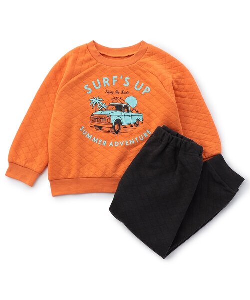 BREEZE（ブリーズ）の「【ジュニア対応】バラエティキルトかぶりパジャマ（ルームウェア/パジャマ・キッズ・レインボー/チャコール/レッド/パープル/オレンジ/ネイビー/オフホワイト・110/100/90/80/150/140/130/120）」の6枚目の写真