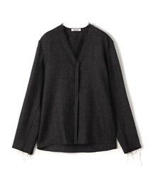 EDITION | ウールビエラ Vネックシャツ(シャツ/ブラウス)