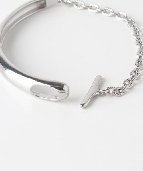 SMELLY（スメリー）の「ステンレスカーブバーマンテルブレスレット（ブレスレット・レディース・シルバー・-）」の9枚目の写真