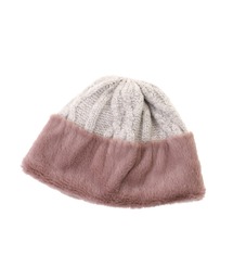 Manhattan Portage | Fur & Cable Knit Cap(ニットキャップ/ビーニー)