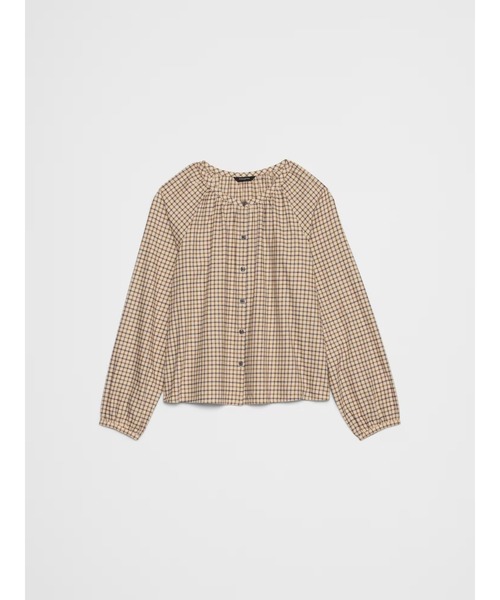 BANANA REPUBLIC FACTORY STORE(バナナリパブリック ファクトリーストア)の「BANANA REPUBLIC FACTORY STORE パフスリーブ トップ(シャツ/ブラウス・レディース・ブラウン/ブラウン系その他/レッド系その他・S/XS/L/M)」の8枚目の写真