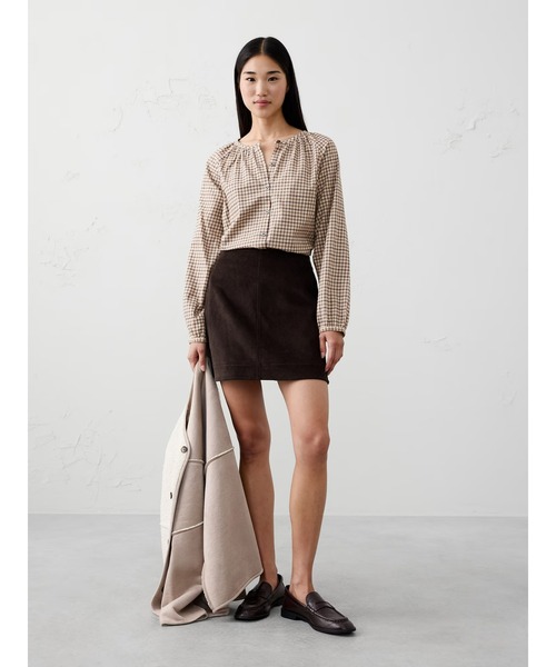 BANANA REPUBLIC FACTORY STORE(バナナリパブリック ファクトリーストア)の「BANANA REPUBLIC FACTORY STORE パフスリーブ トップ(シャツ/ブラウス・レディース・ブラウン/ブラウン系その他/レッド系その他・S/XS/L/M)」の6枚目の写真