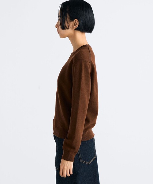 エクストラファインウール クルーネックプルオーバー（ニット/セーター