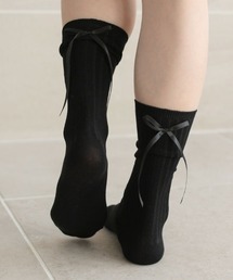 pufe（ピュフェ）の「【pufe】アルガンオイル クルーソックス（ソックス/靴下）」