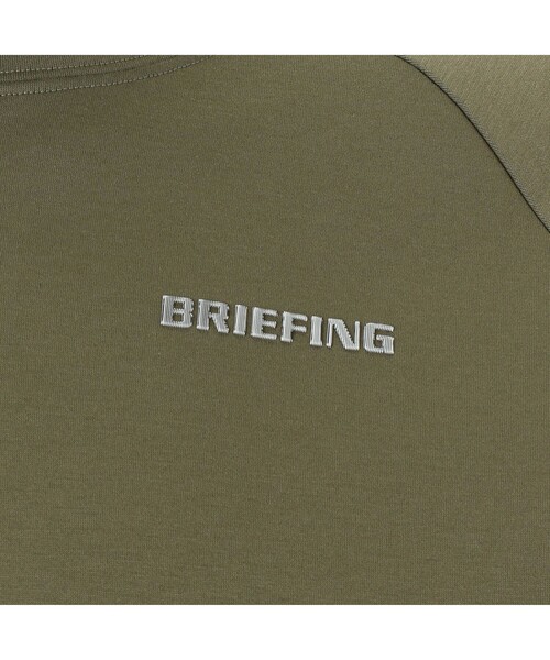 BRIEFING（ブリーフィング）の「【BRIEFING GOLF／ブリーフィングゴルフ】MEN'S WARM LOGO LINE CREWNECK（スウェット・メンズ・ベージュ/ブラック/グレー/オリーブ・L/M）」の7枚目の写真