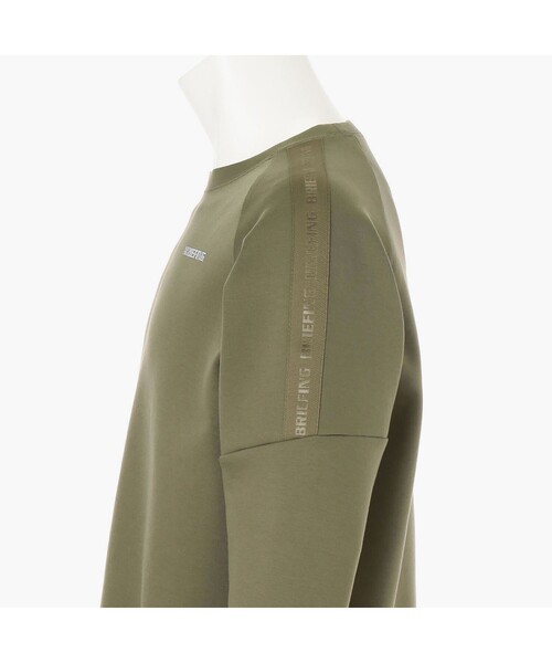 BRIEFING（ブリーフィング）の「【BRIEFING GOLF／ブリーフィングゴルフ】MEN'S WARM LOGO LINE CREWNECK（スウェット・メンズ・ベージュ/ブラック/グレー/オリーブ・L/M）」の8枚目の写真