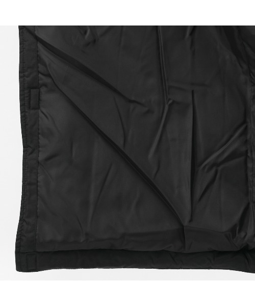 hummel（ヒュンメル）の「【別注】ヒュンメル hummel パデッドロングコート 限定コラボ（ダウンジャケット/コート・メンズ・ブラック×ブラック/ブラック×ホワイト・S/M/L/3L/LL）」の8枚目の写真